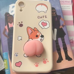 Cute Corgi Phone Case with 3D bottom